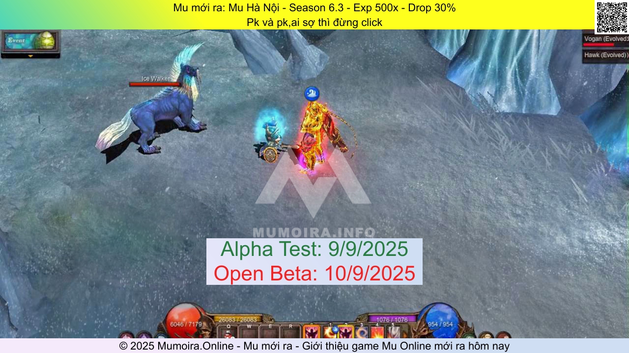 Mu mới ra, Mu Hà Nội, muhanoiss6.info, Mu Online, Mu SS6 mới ra, Mu Test tháng 9 2025, Pk và pk,ai sợ thì đừng click, Season 6.3