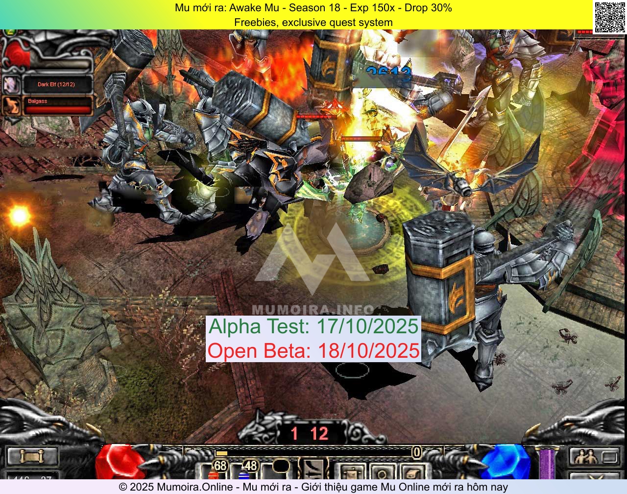 Mu mới ra, Awake Mu, awakemu.com, Mu Online, Mu SS18 mới ra, Mu Test tháng 10 2025, Freebies, exclusive quest system, Season 18 Mu mới ra, Awake Mu, awakemu.com, Mu Online, Mu SS18 mới ra, Mu Test tháng 10 2025, Freebies, exclusive quest system, Season 18