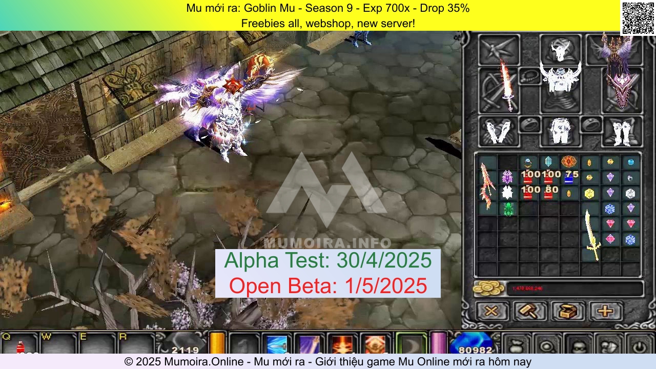 Mu mới ra, Goblin Mu, goblinmu.com, Mu Online, Mu SS9 mới ra, Mu Test tháng 4 2025, Freebies all, webshop, new server!, Season 9