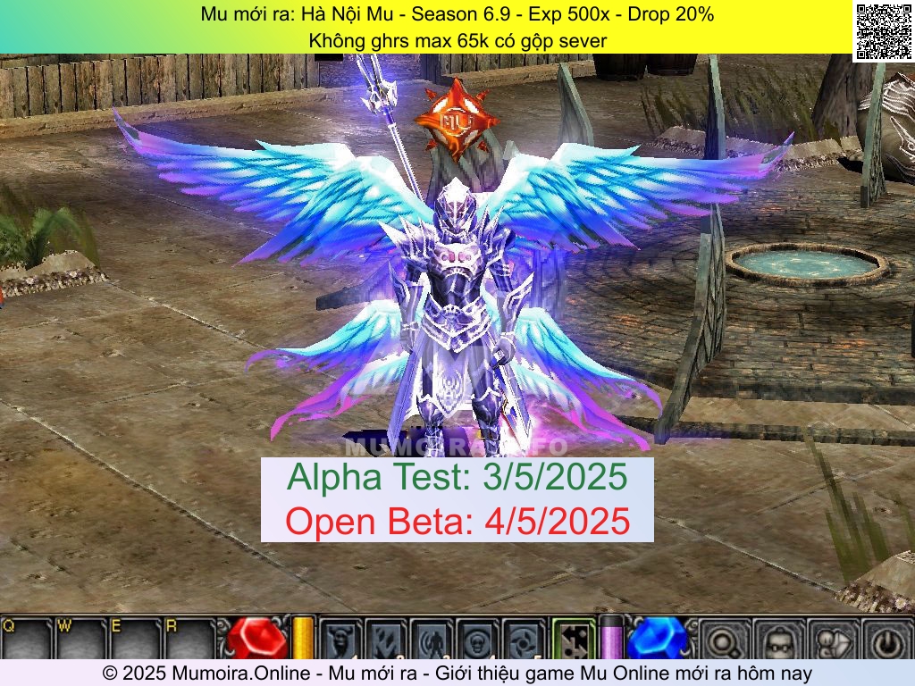Mu mới ra, Hà Nội Mu, hanoi-mu.net, Mu Online, Mu SS6 mới ra, Mu Test tháng 5 2025, Không ghrs max 65k có gộp sever, Season 6.9