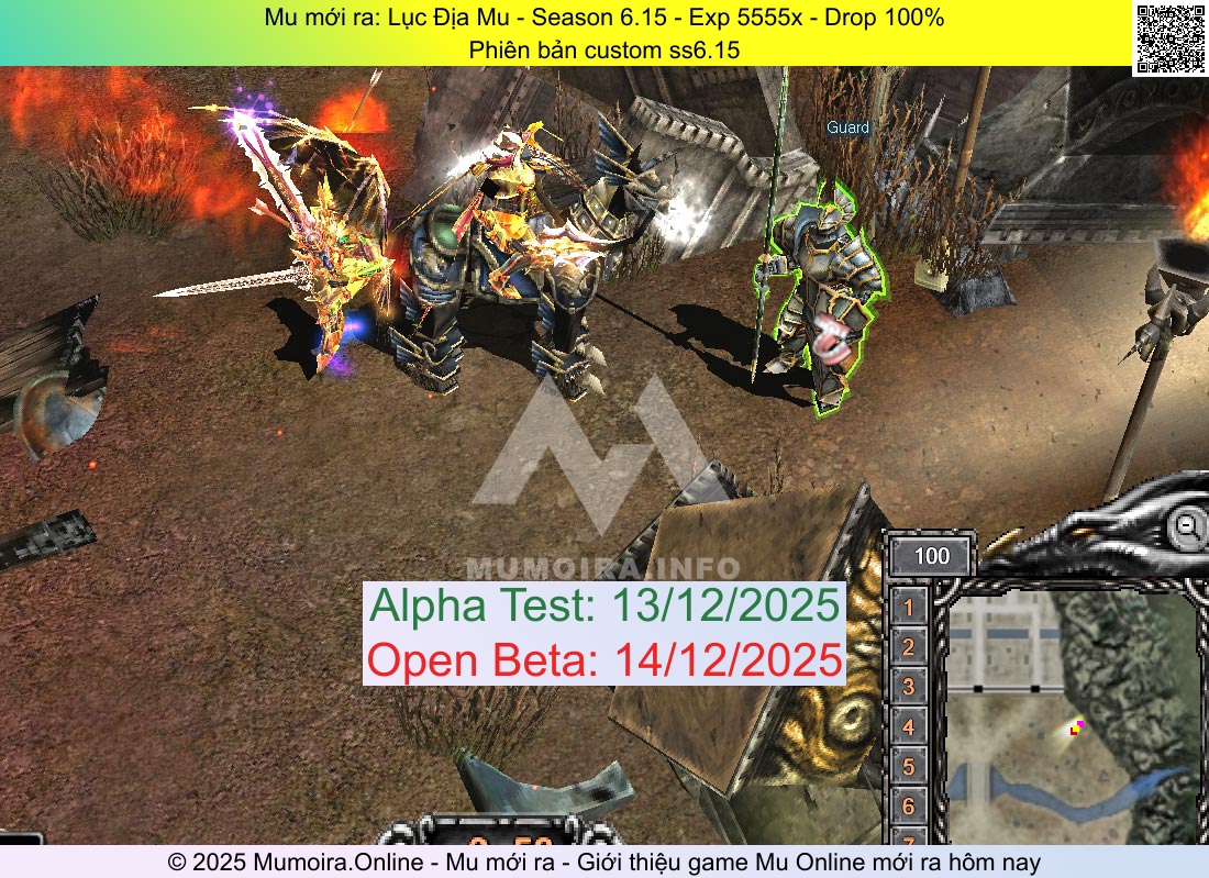 Mu mới ra, Lục Địa Mu, lucdiamu.top, Mu Online, Mu SS6 mới ra, Mu Test tháng 12 2025, Phiên bản custom ss6.15, Season 6.15