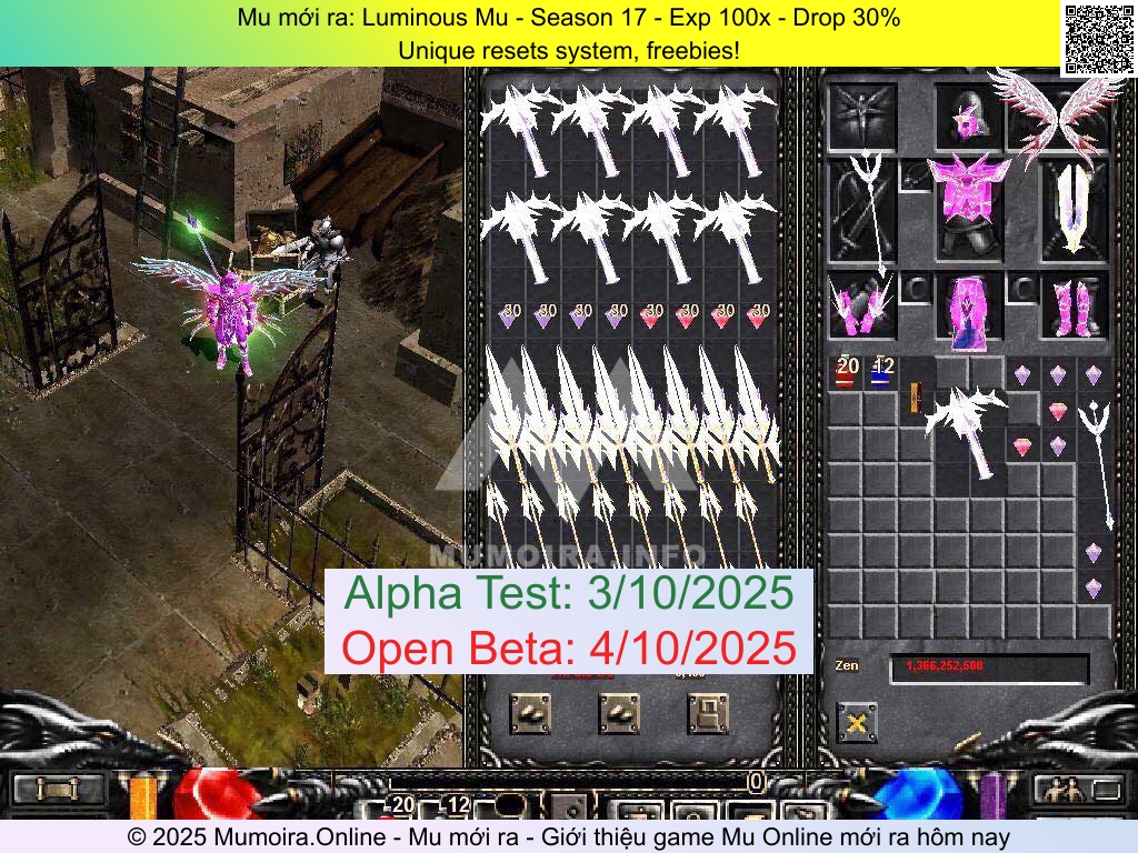 Mu mới ra, Luminous Mu, luminousmu.com, Mu Online, Mu SS17 mới ra, Mu Test tháng 10 2025, Unique resets system, freebies!, Season 17 Mu mới ra, Luminous Mu, luminousmu.com, Mu Online, Mu SS17 mới ra, Mu Test tháng 10 2025, Unique resets system, freebies!, Season 17