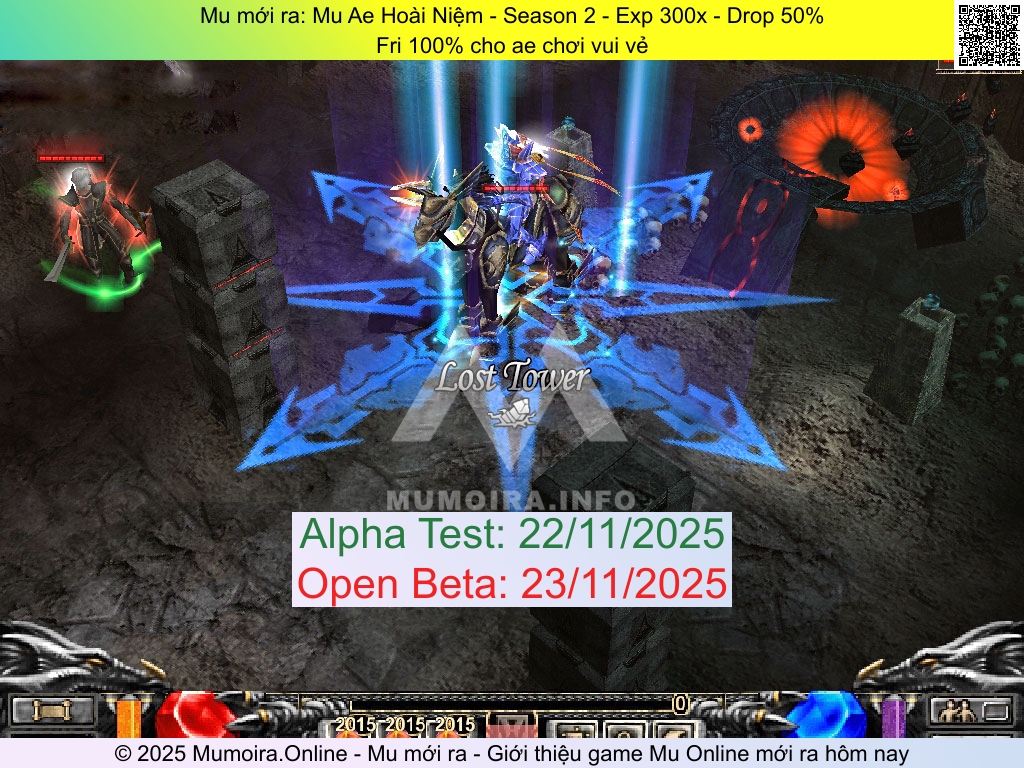 Mu mới ra, Mu Ae Hoài Niệm, mu-aehoainiem.net, Mu Online, Mu SS2 mới ra, Mu Test tháng 11 2025, Fri 100% cho ae chơi vui vẻ, Season 2