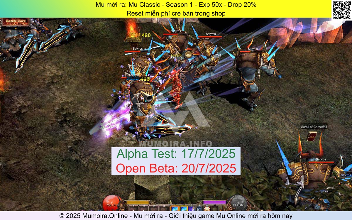 Mu mới ra, Mu Classic, muclassic.net, Mu Online, Mu SS1 mới ra, Mu Test tháng 7 2025, Reset miễn phí cre bán trong shop, Season 1 Mu mới ra, Mu Classic, muclassic.net, Mu Online, Mu SS1 mới ra, Mu Test tháng 7 2025, Reset miễn phí cre bán trong shop, Season 1