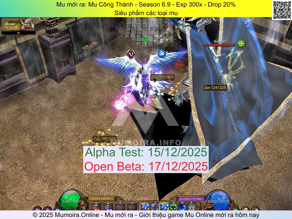 Mu mới ra, Mu Công Thành, id.mucongthanh.com, Mu Online, Mu SS6 mới ra, Mu Test tháng 12 2025, Siêu phẩm các loại mu, Season 6.9