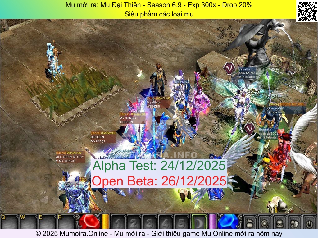 Mu mới ra, Mu Đại Thiên, id.mudaithien.com, Mu Online, Mu SS6 mới ra, Mu Test tháng 12 2025, Siêu phẩm các loại mu, Season 6.9