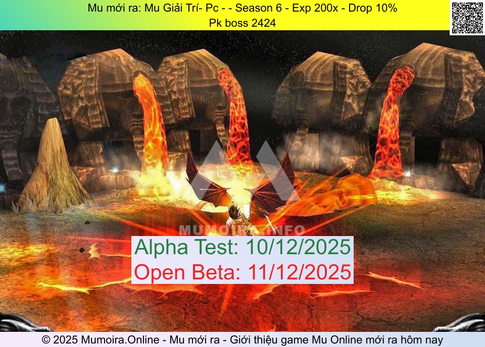 Mu mới ra, Mu Giải Trí- Pc -, ss6giaitri.com, Mu Online, Mu SS6 mới ra, Mu Test tháng 12 2025, Pk boss 2424, Season 6