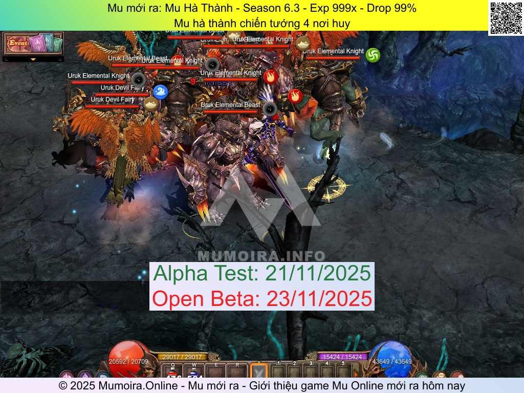 Mu mới ra, Mu Hà Thành, muhathanh.com, Mu Online, Mu SS6 mới ra, Mu Test tháng 11 2025, Mu hà thành chiến tướng 4 nơi huy, Season 6.3