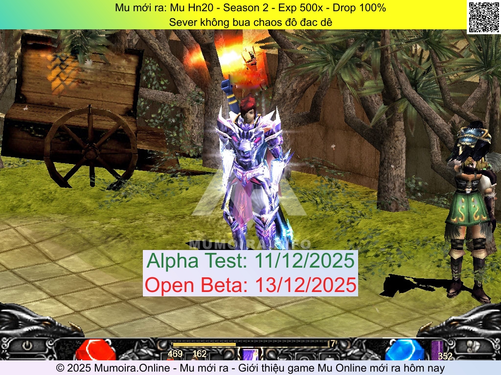 Mu mới ra, Mu Hn20, muhn20.net, Mu Online, Mu SS2 mới ra, Mu Test tháng 12 2025, Sever không bua chaos đô đac dê, Season 2