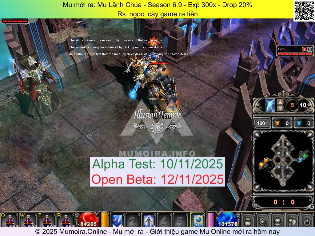 Mu mới ra, Mu Lãnh Chúa, id.mulanhchua.com, Mu Online, Mu SS6 mới ra, Mu Test tháng 11 2025, Rs  ngọc, cày game ra tiền, Season 6.9