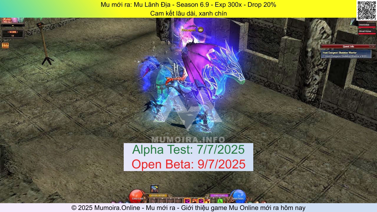 Mu mới ra, Mu Lãnh Địa, id.mulanhdia.com, Mu Online, Mu SS6 mới ra, Mu Test tháng 7 2025, Cam kết lâu dài, xanh chín, Season 6.9