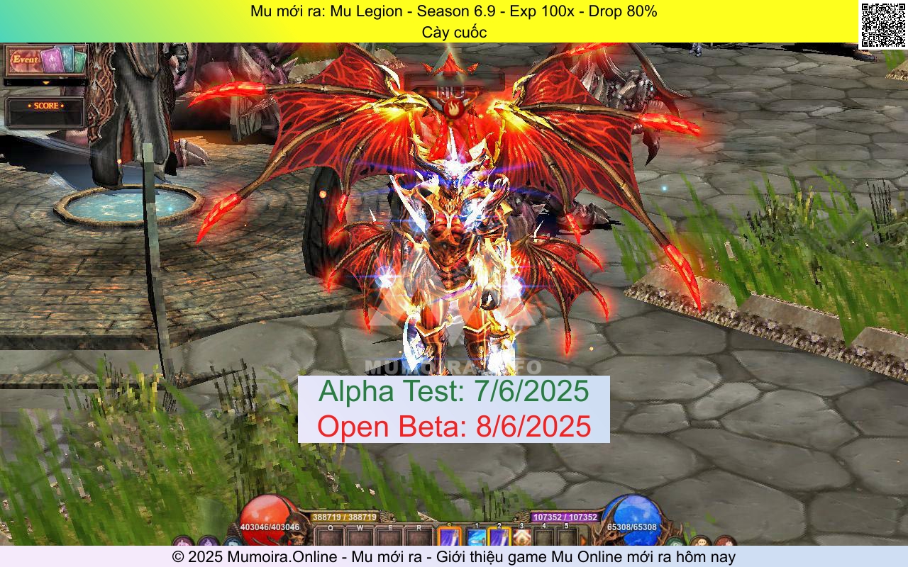 Mu mới ra, Mu Legion, mulegion.info, Mu Online, Mu SS6 mới ra, Mu Test tháng 6 2025, Cày cuốc, Season 6.9