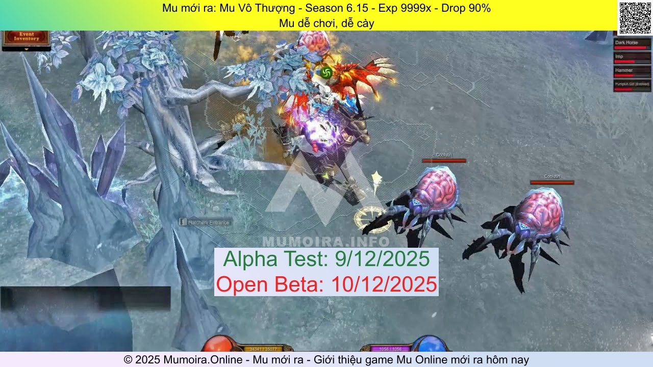 Mu mới ra, Mu Vô Thượng, mu-vothuong.com, Mu Online, Mu SS6 mới ra, Mu Test tháng 12 2025, Mu dễ chơi, dễ cày, Season 6.15