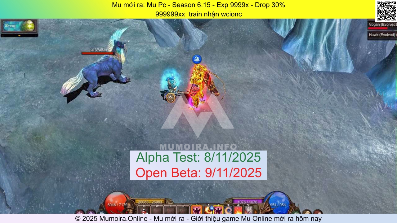 Mu mới ra, Mu Pc, mu-pc.com, Mu Online, Mu SS6 mới ra, Mu Test tháng 11 2025, 999999xx  train nhận wcionc, Season 6.15