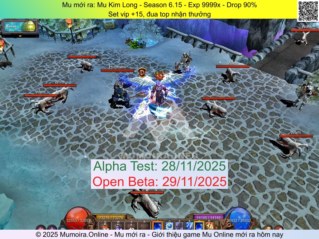 Mu mới ra, Mu Kim Long, mu-kimlong.info, Mu Online, Mu SS6 mới ra, Mu Test tháng 11 2025, Set vip +15, đua top nhận thưởng, Season 6.15