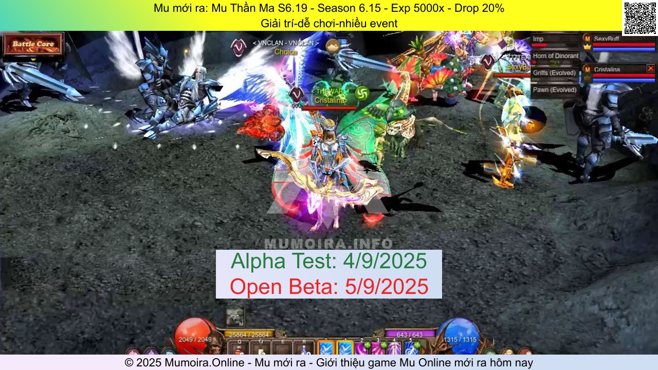 Mu mới ra, Mu Thần Ma S6.19, thanma.info, Mu Online, Mu SS6 mới ra, Mu Test tháng 9 2025, Giải trí-dễ chơi-nhiều event, Season 6.15 Mu mới ra, Mu Thần Ma S6.19, thanma.info, Mu Online, Mu SS6 mới ra, Mu Test tháng 9 2025, Giải trí-dễ chơi-nhiều event, Season 6.15