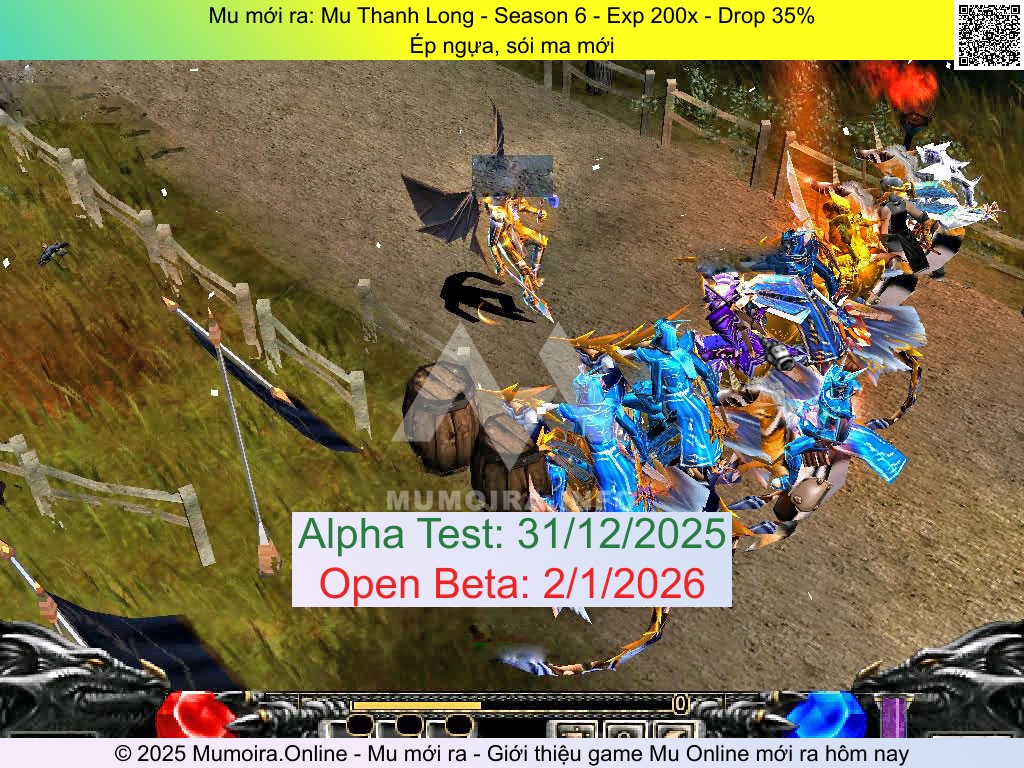 Mu mới ra, Mu Thanh Long, muthanhlong.pro, Mu Online, Mu SS6 mới ra, Mu Test tháng 12 2025, Ép ngựa, sói ma mới, Season 6