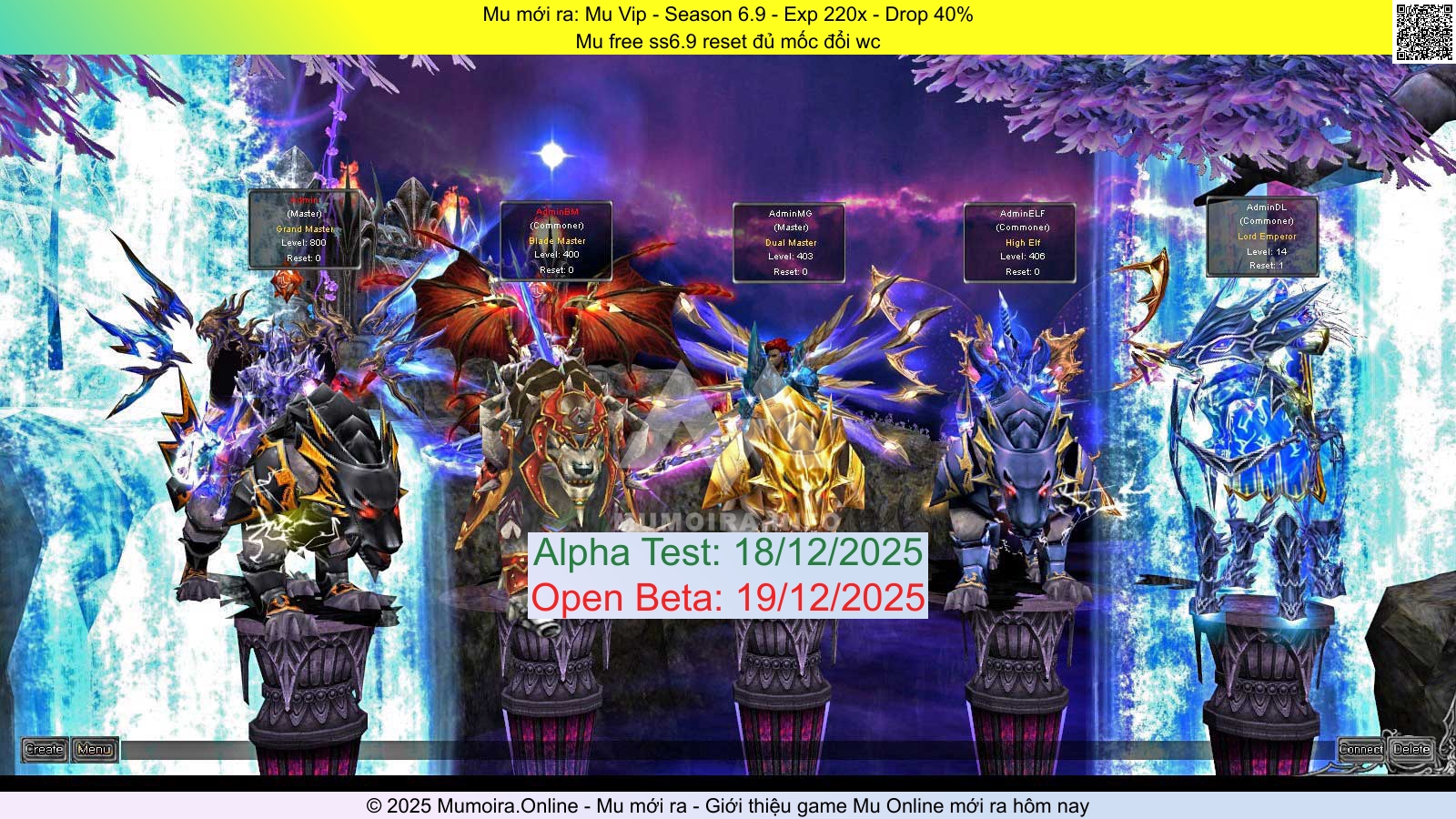 Mu mới ra, Mu Vip, muvip.pro.vn, Mu Online, Mu SS6 mới ra, Mu Test tháng 12 2025, Mu free ss6.9 reset đủ mốc đổi wc, Season 6.9