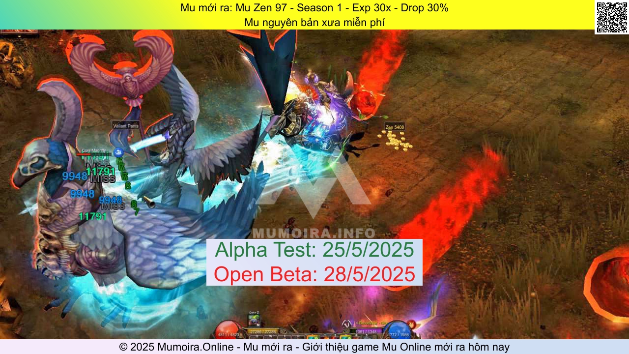 Mu mới ra, Mu Zen 97, muzen97.pro, Mu Online, Mu SS1 mới ra, Mu Test tháng 5 2025, Mu nguyên bản xưa miễn phí, Season 1
