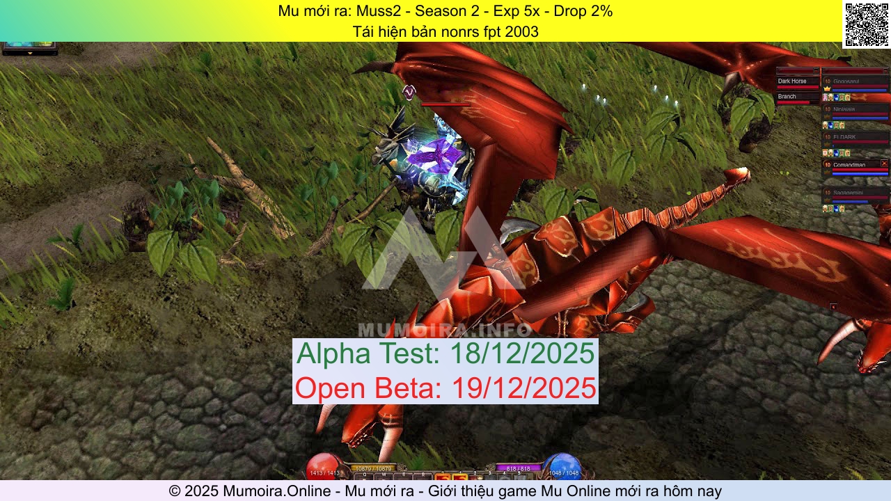 Mu mới ra, Muss2, muss2.co, Mu Online, Mu SS2 mới ra, Mu Test tháng 12 2025, Tái hiện bản nonrs fpt 2003, Season 2