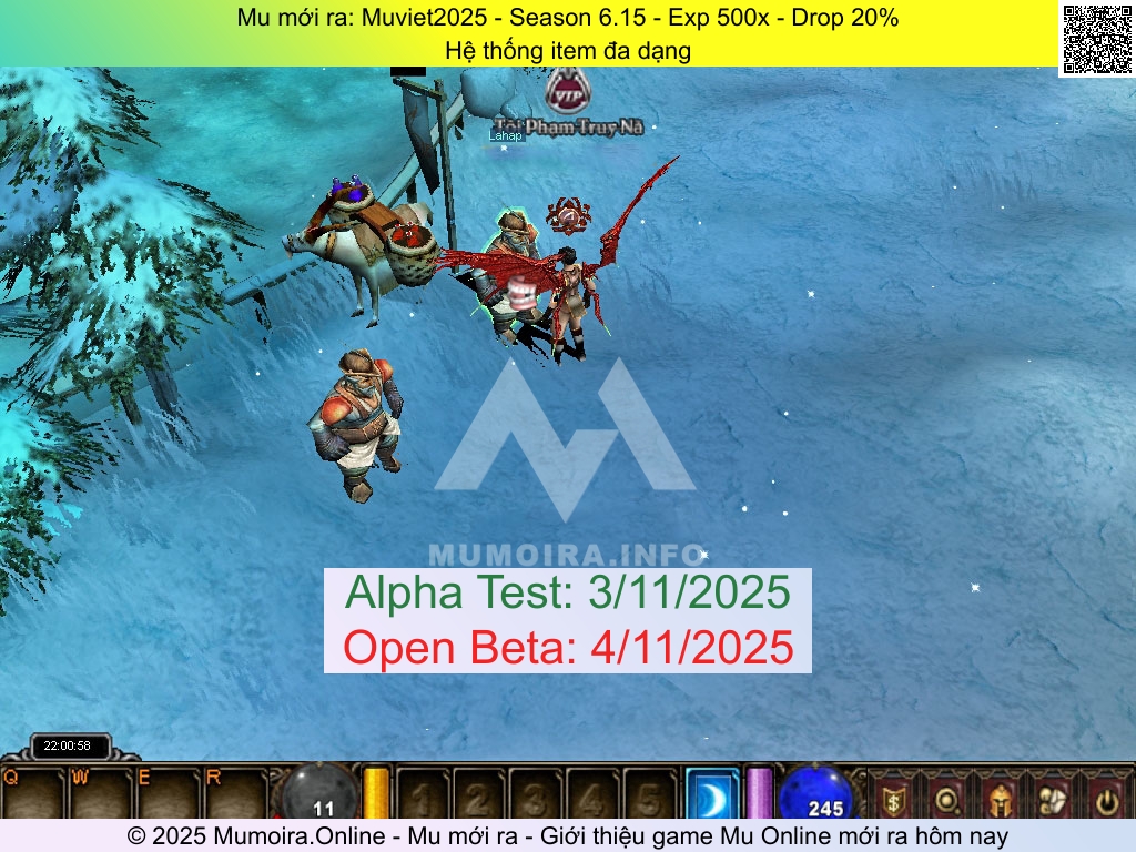 Mu mới ra, Muviet2025, muviet2025.co, Mu Online, Mu SS6 mới ra, Mu Test tháng 11 2025, Hệ thống item đa dạng, Season 6.15