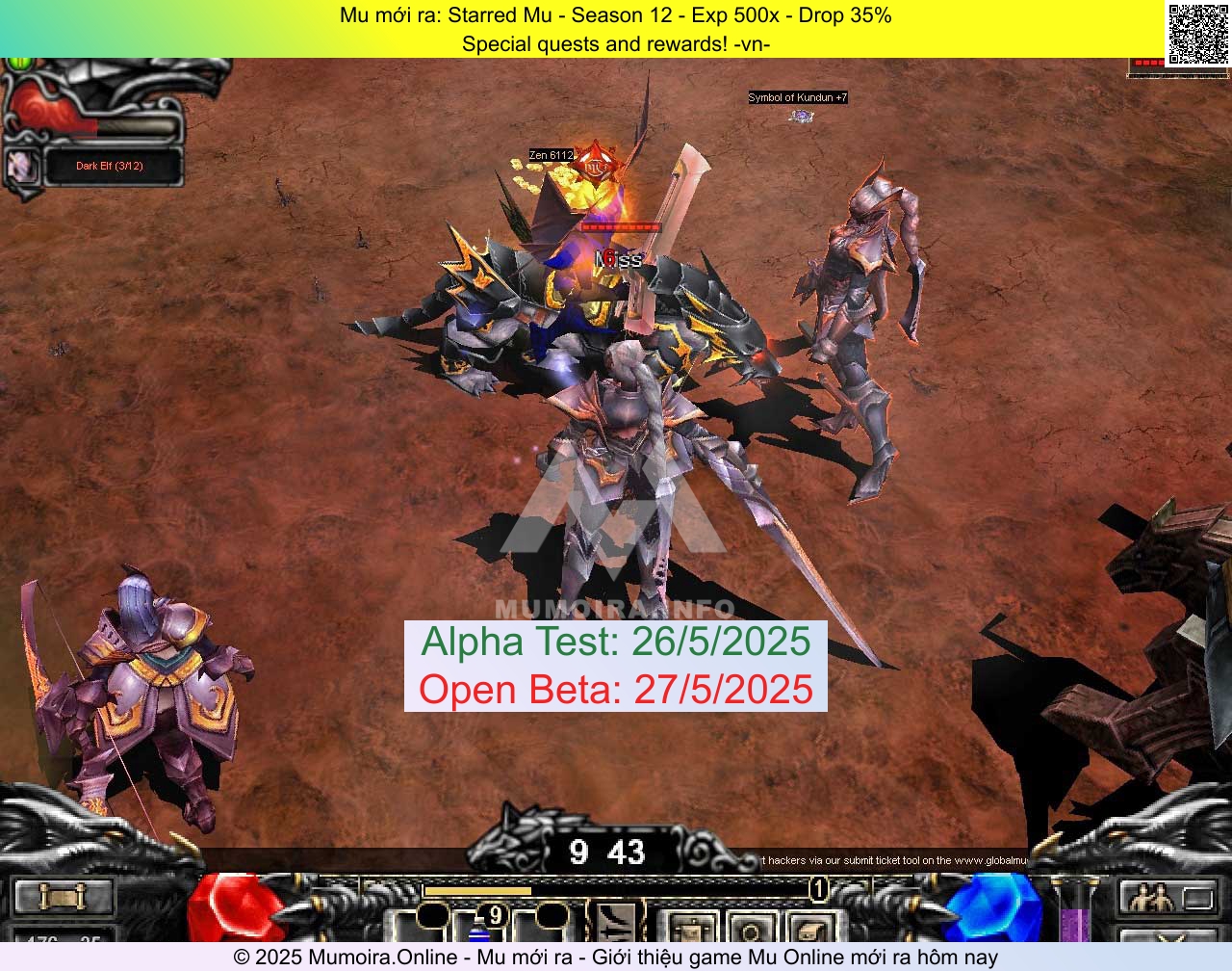 Mu mới ra, Starred Mu, starredmu.com, Mu Online, Mu SS12 mới ra, Mu Test tháng 5 2025, Special quests and rewards! -vn-, Season 12