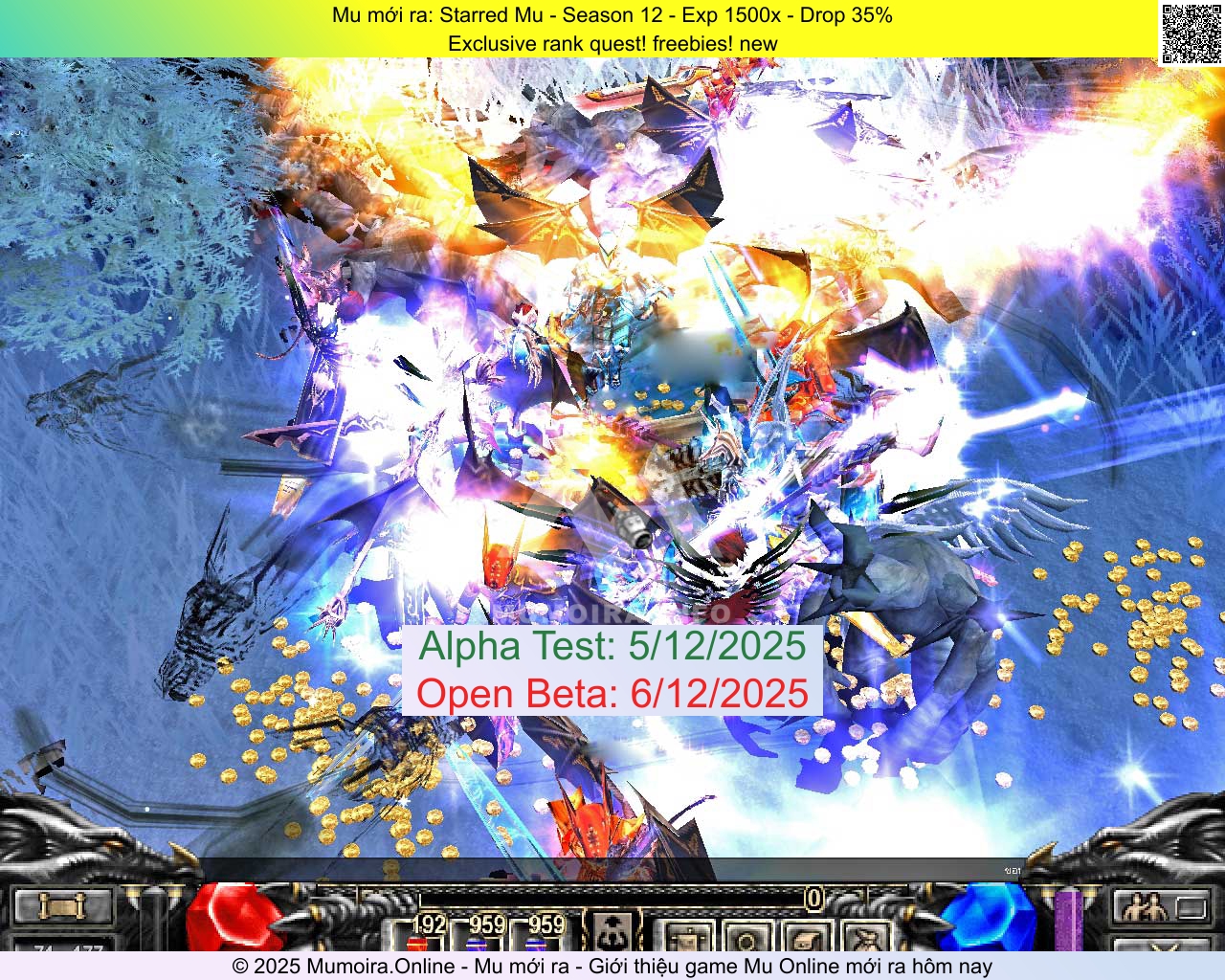Mu mới ra, Starred Mu, starredmu.com, Mu Online, Mu SS12 mới ra, Mu Test tháng 12 2025, Exclusive rank quest! freebies! new, Season 12