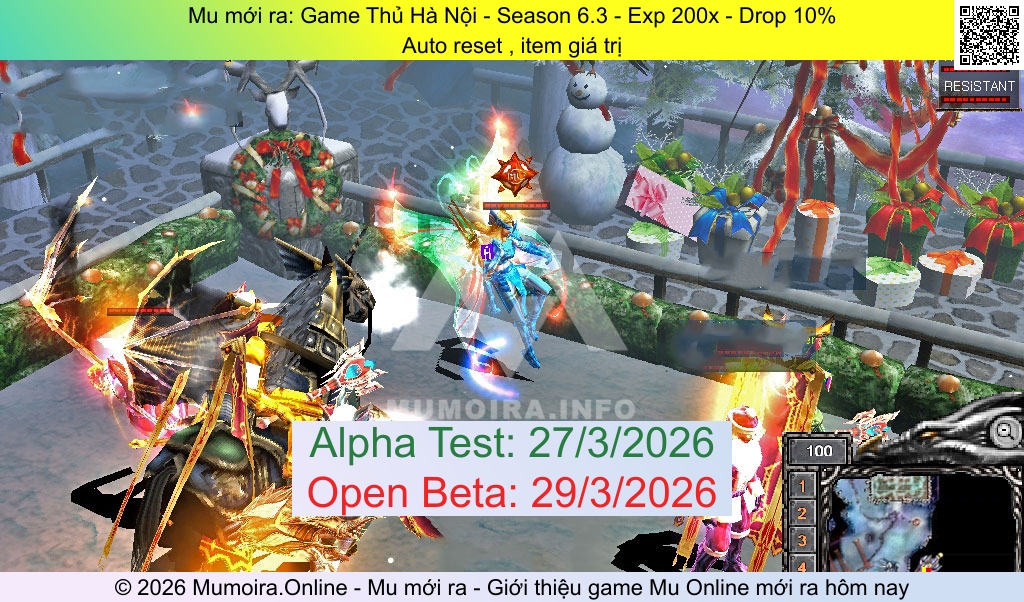 Mu mới ra, Game Thủ Hà Nội, gamethuhn.tv, Mu Online, Mu Season 6.3 mới ra, Mu Test tháng 3 2026, Auto reset , item giá trị, Mu Online Season 6.3