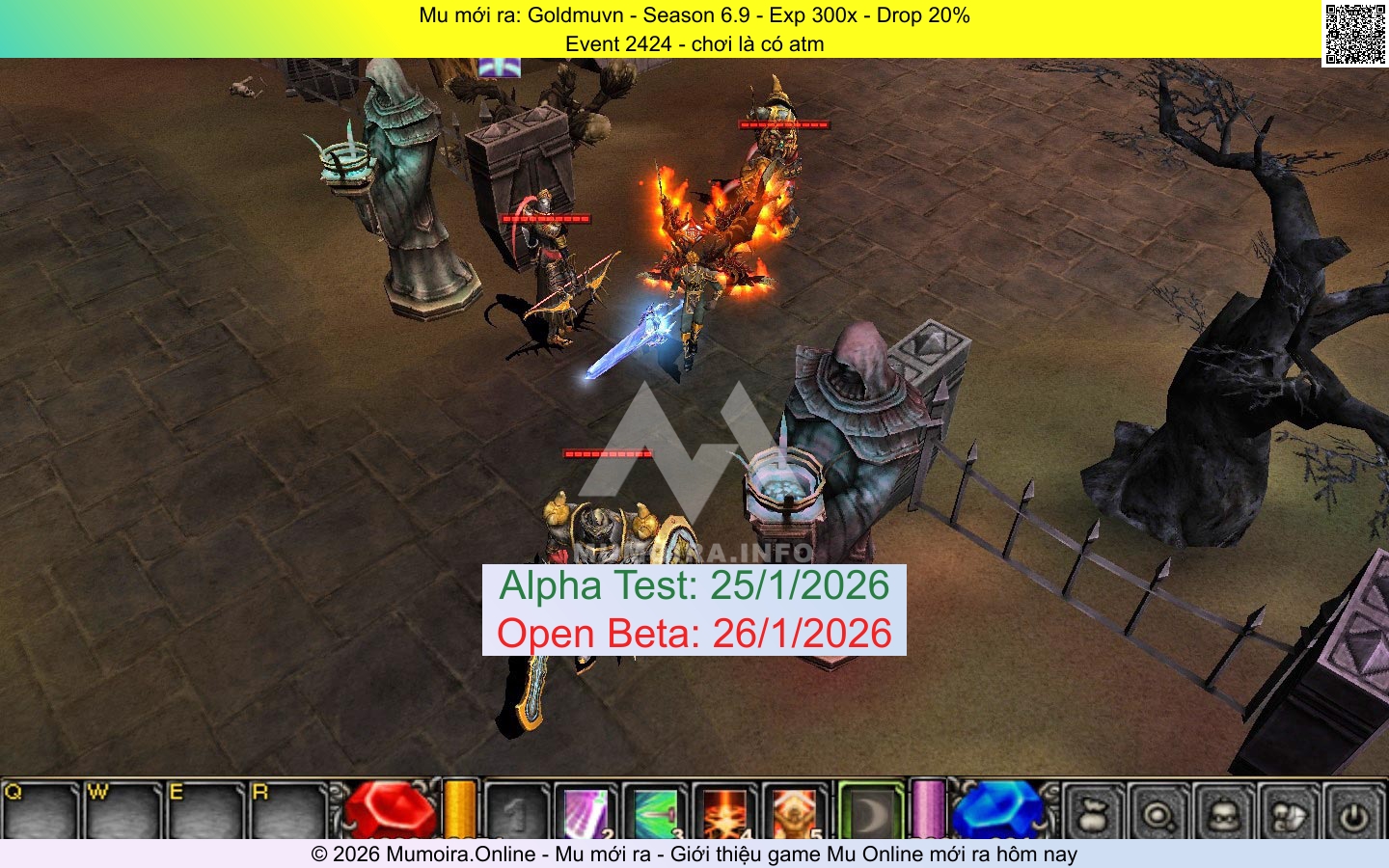 Mu mới ra, Goldmuvn, goldmuvn.top, Mu Online, Mu SS6 mới ra, Mu Test tháng 1 2026, Event 2424 - chơi là có atm, Season 6.9