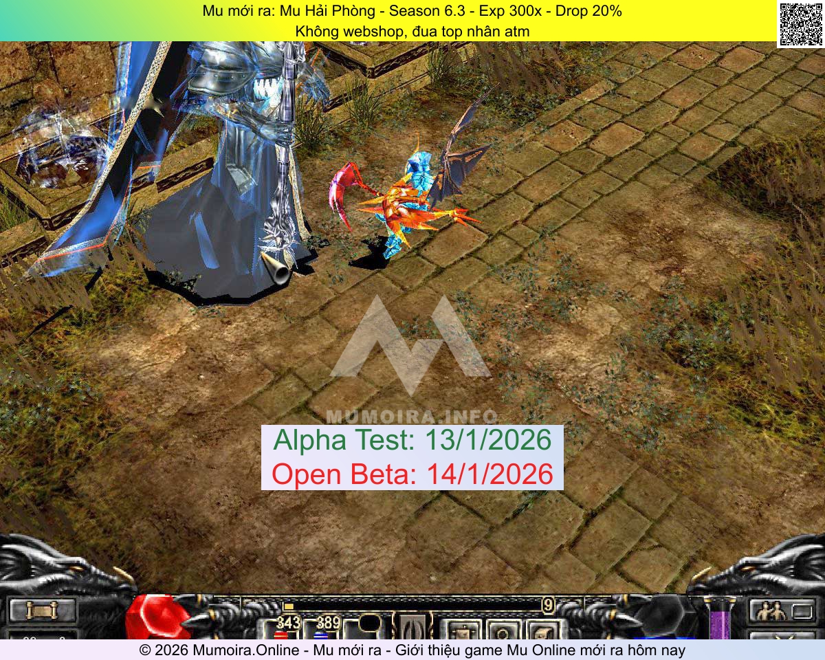 Mu mới ra, Mu Hải Phòng, muhp2003.com, Mu Online, Mu SS6 mới ra, Mu Test tháng 1 2026, Không webshop, đua top nhân atm, Season 6.3