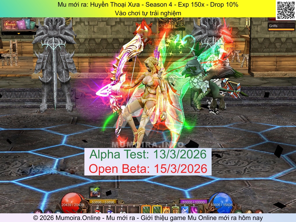 Mu mới ra, Huyền Thoại Xưa, huyenthoaixua.net, Mu Online, Mu SS4 mới ra, Mu Test tháng 3 2026, Vào chơi tự trải nghiệm, Season 4