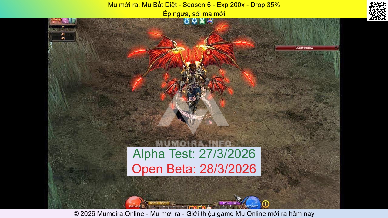 Mu mới ra, Mu Bất Diệt, mubatdiet.pro, Mu Online, Mu SS6 mới ra, Mu Test tháng 3 2026, Ép ngựa, sói ma mới, Season 6