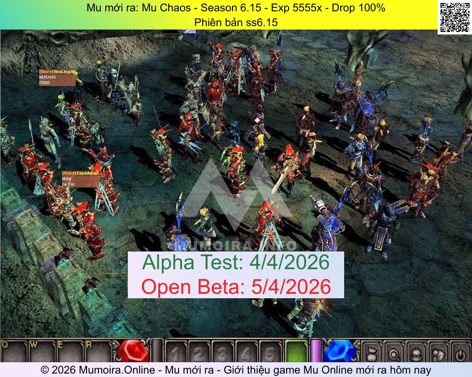 Mu mới ra, Mu Chaos, mu-chaos.top, Mu Online, Mu SS6 mới ra, Mu Test tháng 4 2026, Phiên bản ss6.15, Season 6.15