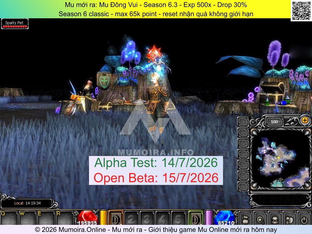 Mu mới ra, Mu Đông Vui, mudongvui.com, Mu Online, Mu SS6 mới ra, Mu Test tháng 7 2026, Season 6 classic - max 65k point - reset nhận quà không giới hạn, Season 6.3