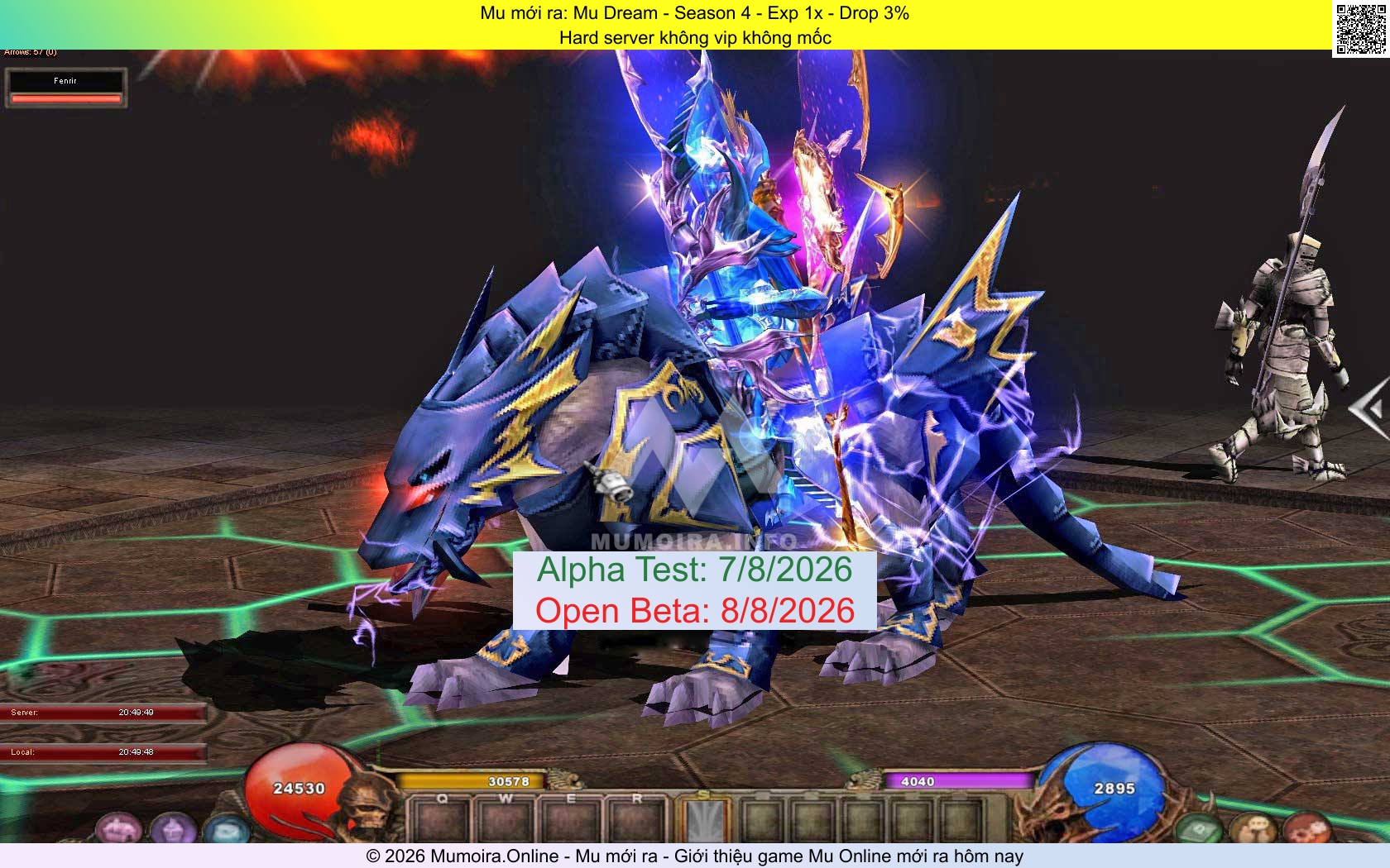 Mu mới ra, Mu Dream, mudream.net, Mu Online, Mu SS4 mới ra, Mu Test tháng 8 2026, Hard server không vip không mốc, Season 4