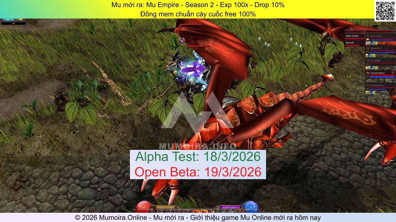 Mu mới ra, Mu Empire, mu-empire.com, Mu Online, Mu SS2 mới ra, Mu Test tháng 3 2026, Đông mem chuẩn cày cuốc free 100%, Season 2