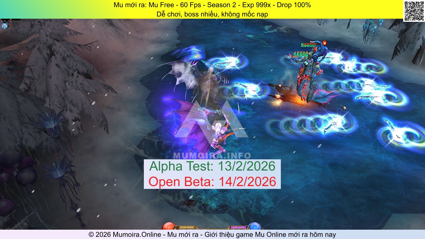 Mu mới ra, Mu Free - 60 Fps, mu-dream.info, Mu Online, Mu SS2 mới ra, Mu Test tháng 2 2026, Dễ chơi, boss nhiều, không mốc nạp, Season 2