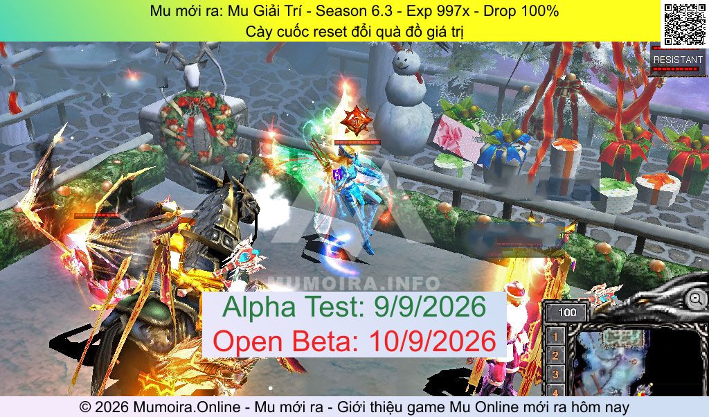 Mu mới ra, Mu Giải Trí, mu-giaitri.com, Mu Online, Mu SS6 mới ra, Mu Test tháng 9 2026, Cày cuốc reset đổi quà đồ giá trị, Season 6.3