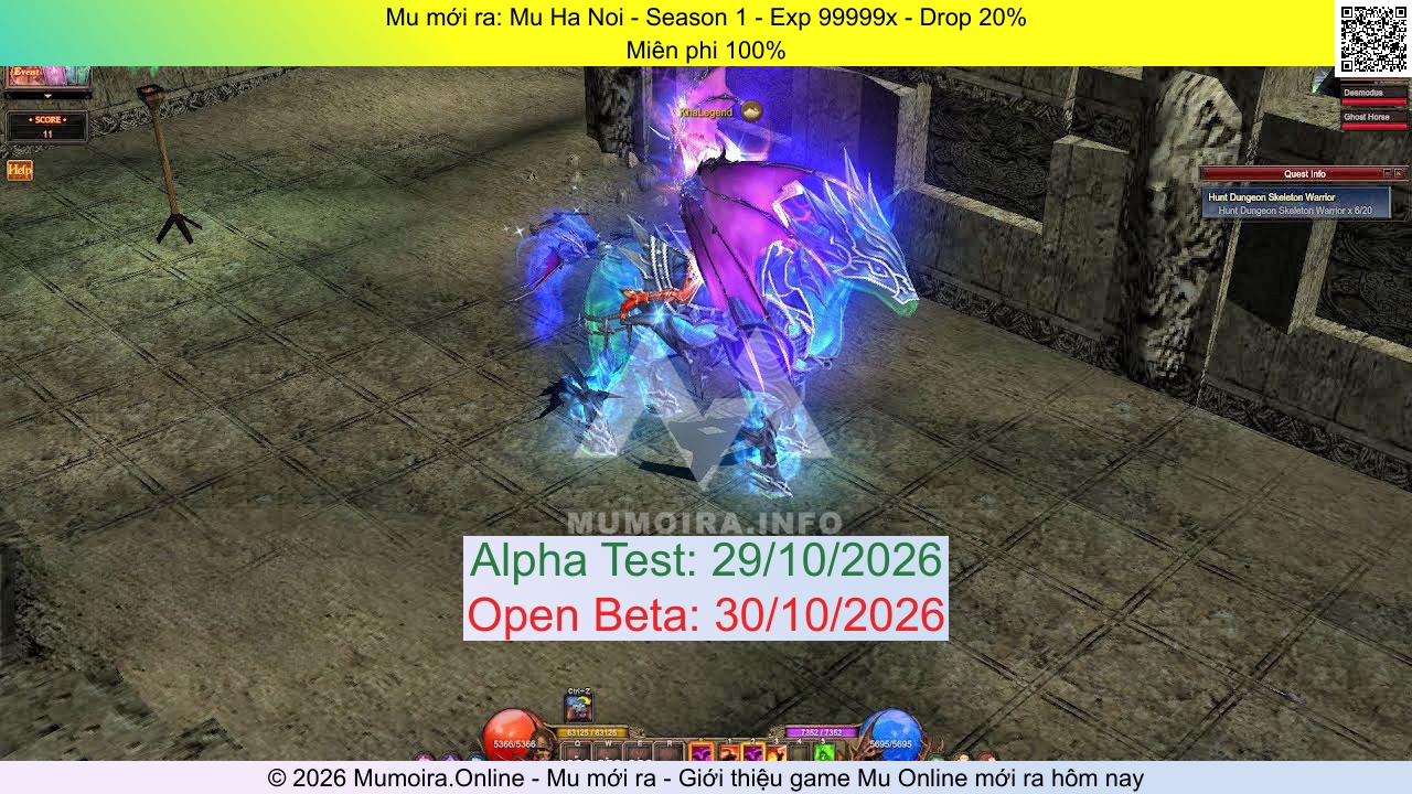 Mu mới ra, Mu Ha Noi, muhanoiss1.com, Mu Online, Mu SS1 mới ra, Mu Test tháng 10 2026, Miên phi 100%, Season 1