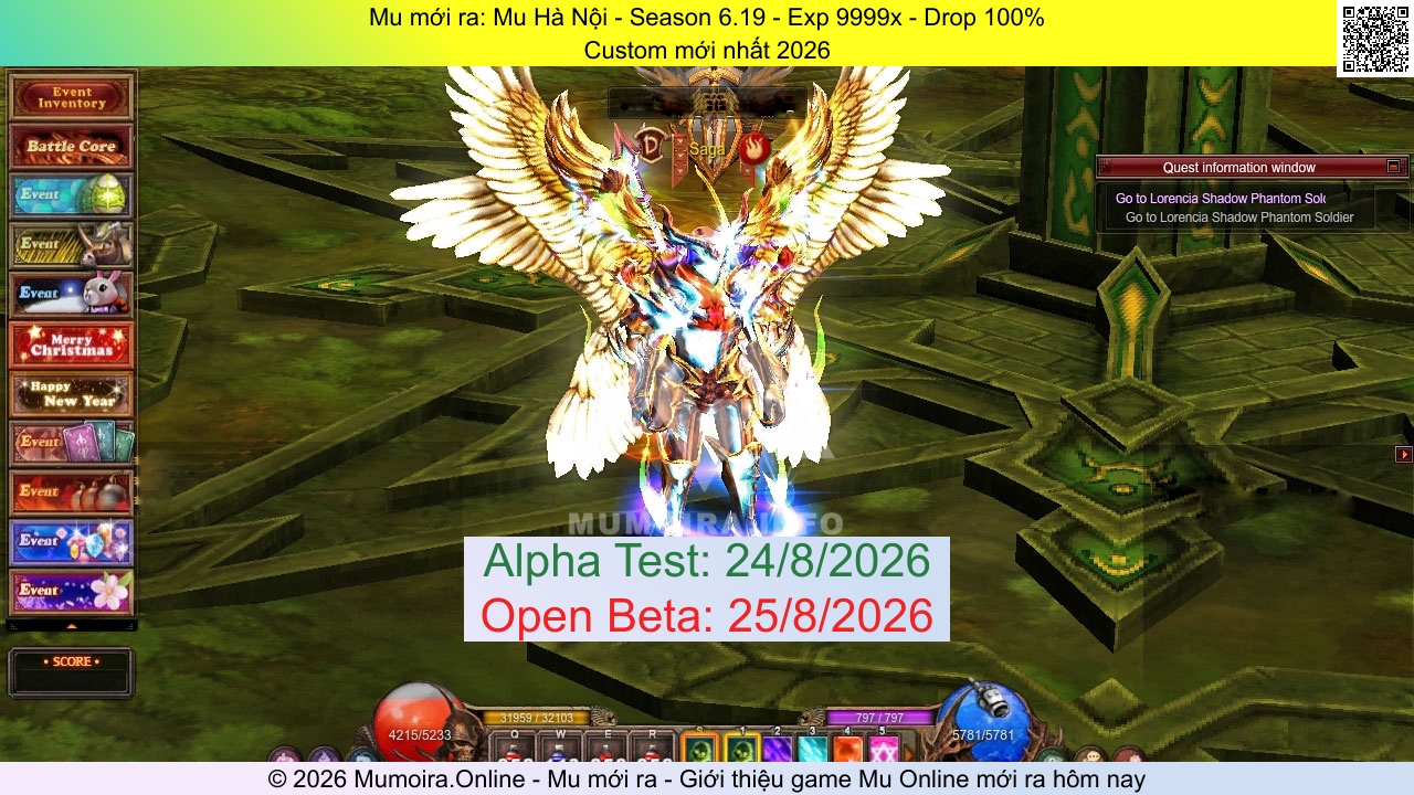 Mu mới ra, Mu Hà Nội, hanoiss6.click, Mu Online, Mu SS6 mới ra, Mu Test tháng 8 2026, Custom mới nhất 2026, Season 6.19