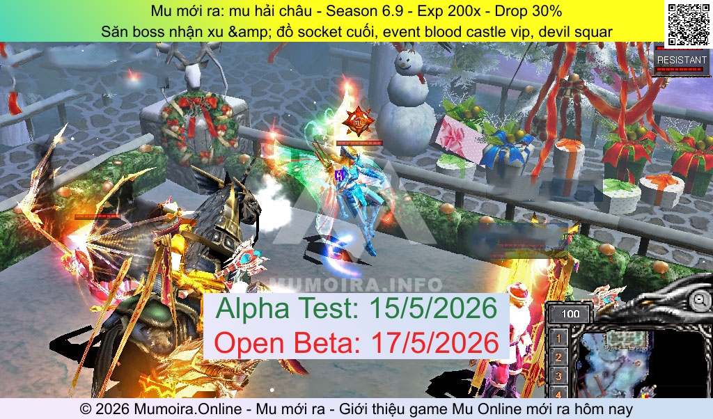 Mu mới ra, Mu Hải Châu, muhaichau.com, Mu Online, Mu SS6 mới ra, Mu Test tháng 5 2026, Săn boss nhận xu &amp; đồ socket cuối, event blood castle vip, devil squar, Season 6.9