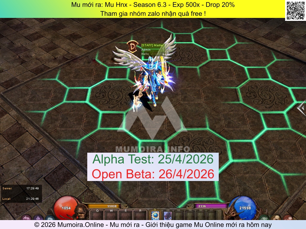 Mu mới ra, Mu Hnx, muhnx.info, Mu Online, Mu SS6 mới ra, Mu Test tháng 4 2026, Tham gia nhóm zalo nhận quà free !, Season 6.3