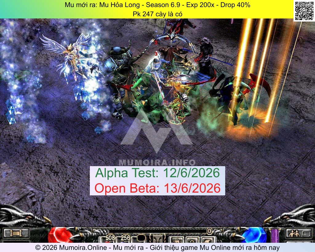 Mu mới ra, Mu Hỏa Long, mu-hoalong.com, Mu Online, Mu SS6 mới ra, Mu Test tháng 6 2026, Pk 247 cày là có, Season 6.9
