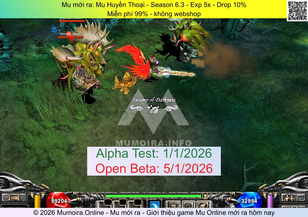 Mu mới ra, Mu Huyền Thoại, huyenthoai.pro, Mu Online, Mu SS6 mới ra, Mu Test tháng 1 2026, Miễn phí 99% - không webshop, Season 6.3