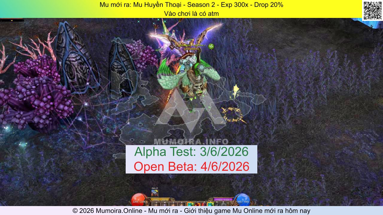Mu mới ra, Mu Huyền Thoại, mu-huyenthoai.top, Mu Online, Mu SS2 mới ra, Mu Test tháng 6 2026, Vào chơi là có atm, Season 2