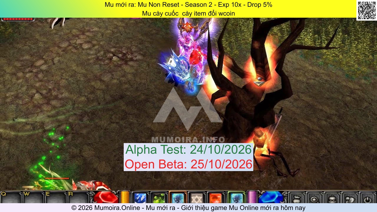 Mu mới ra, Mu Non Reset, munonreset.online, Mu Online, Mu SS2 mới ra, Mu Test tháng 10 2026, Mu cày cuốc  cày item đổi wcoin, Season 2