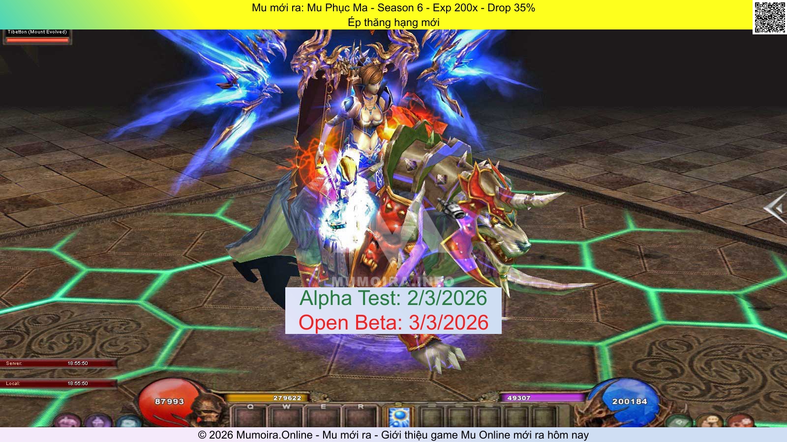 Mu mới ra, Mu Phục Ma, muphucma.com, Mu Online, Mu SS6 mới ra, Mu Test tháng 3 2026, Ép thăng hạng mới, Season 6