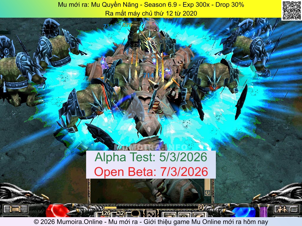Mu mới ra, Mu Quyền Năng, mu-quyennang.com, Mu Online, Mu SS6 mới ra, Mu Test tháng 3 2026, Ra mắt máy chủ thứ 12 từ 2020, Season 6.9
