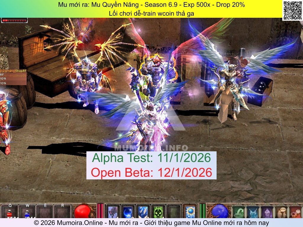 Mu mới ra, Mu Quyền Năng, quyennang.info, Mu Online, Mu SS6 mới ra, Mu Test tháng 1 2026, Lối chơi dễ-train wcoin thả ga, Season 6.9
