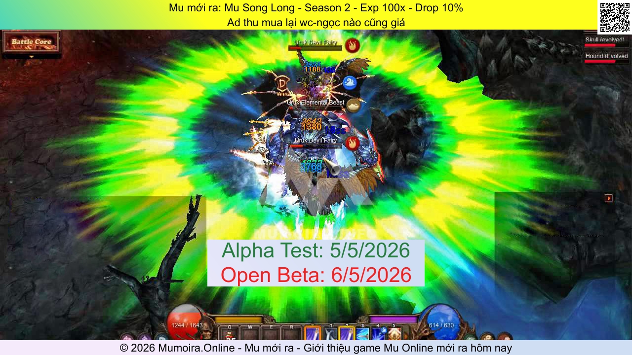 Mu mới ra, Mu Song Long, muss2songlong.com, Mu Online, Mu SS2 mới ra, Mu Test tháng 5 2026, Ad thu mua lại wc-ngọc nào cũng giá, Season 2